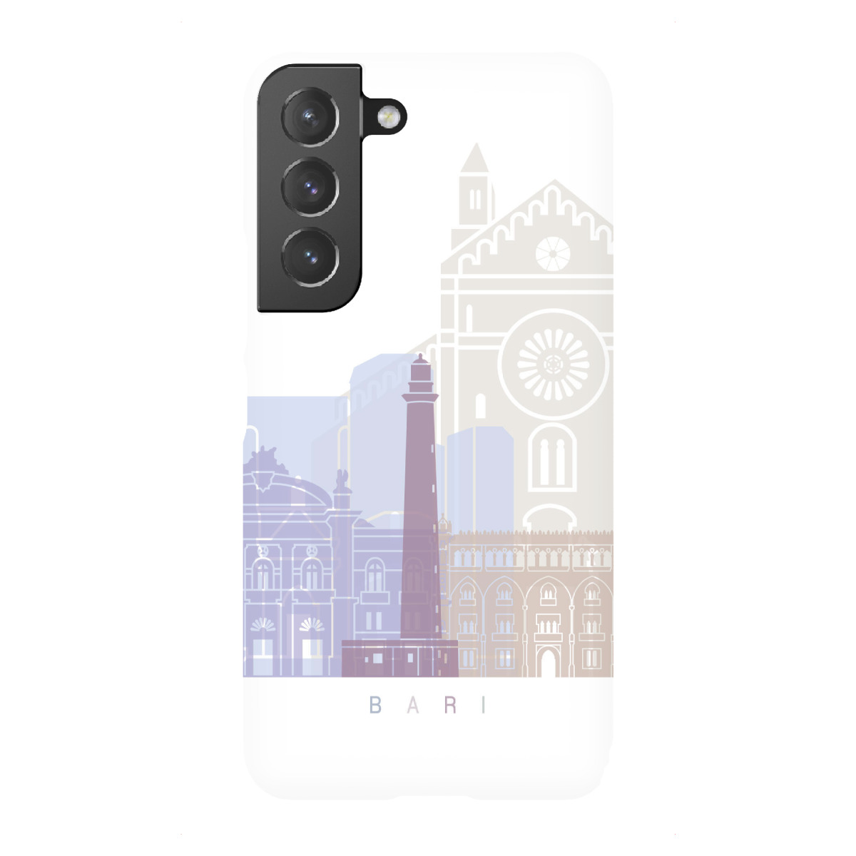 "BARI SKYLINE PASTELL"für Samsung Galaxy - Premium-Case Handyhülle artboxONE