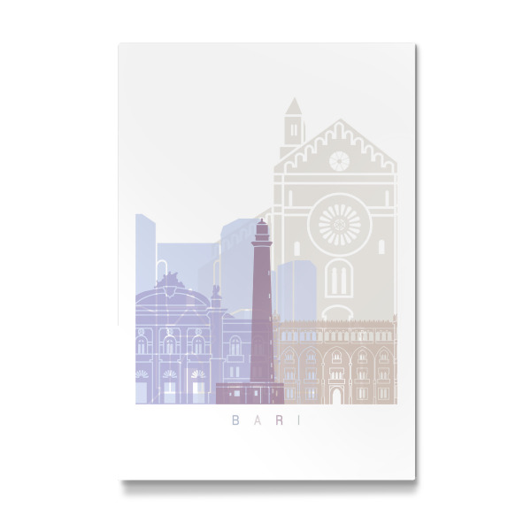Galerie-Print "BARI SKYLINE PASTELL" 30x20 cm artboxONE