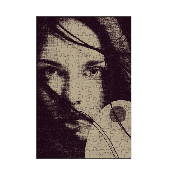 artboxONE Puzzle "Linen collection - woman third" artboxONE - Abstrakt - Japandi,Modern,Art,Ibiza,Kunstdruck,Geschenk,Einrichtung,Abstrakt,Kunst