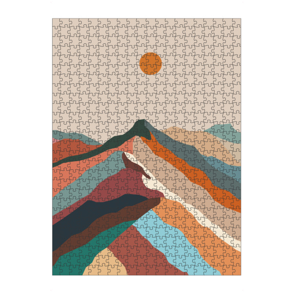 artboxONE Puzzle "Berge abstrakt" artboxONE - Natur,Abstrakt - Berge,Berge,Berglandschaft,Berg,Berg,Abstrakt,Abstrakt,Farben,Bunt,Farbig