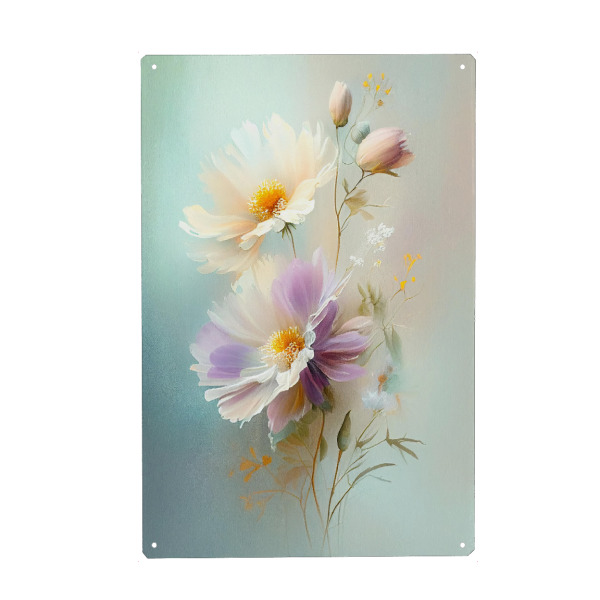 Metall Poster "Weiche Blumen" artboxONE - Natur,Floral
