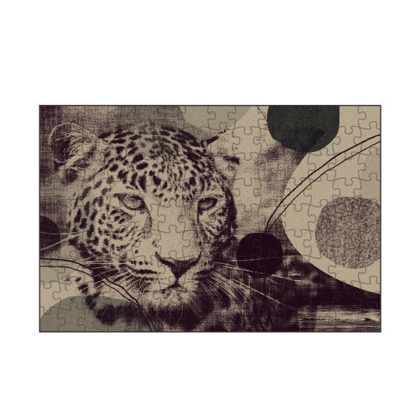 artboxONE Puzzle "Linen collection - leopard" artboxONE - Tiere,Abstrakt - Japandi,Modern,Art,Ibiza,Kunstdruck,Geschenk,Einrichtung,Abstrakt,Kunst