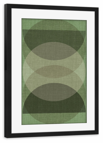 Poster mit Rahmen schwarz "Green linen - DUP GREEN" artboxONE - Abstrakt - Japandi,Modern,Art,Ibiza,Kunstdruck,Geschenk,Einrichtung,Abstrakt,Kunst