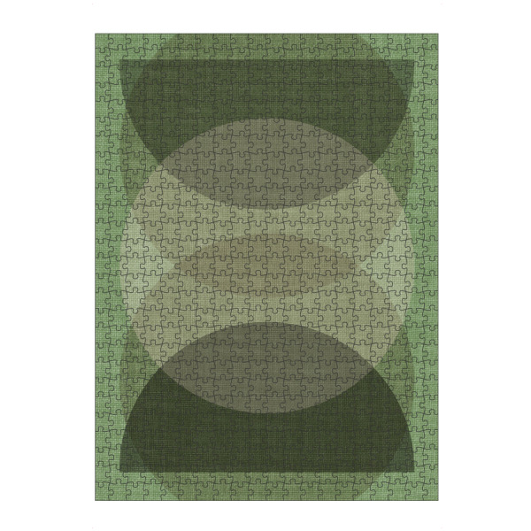 artboxONE Puzzle "Green linen - DUP GREEN" artboxONE - Abstrakt - Japandi,Modern,Art,Ibiza,Kunstdruck,Geschenk,Einrichtung,Abstrakt,Kunst