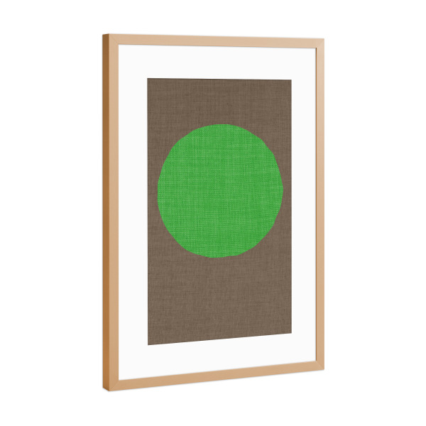 Poster mit Rahmen Kupfer "Green linen - sunrise" artboxONE - Abstrakt - Japandi,Modern,Art,Ibiza,Kunstdruck,Geschenk,Einrichtung,Abstrakt,Kunst