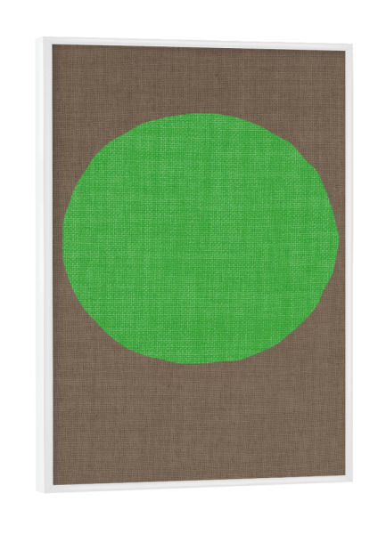 Poster mit weißem Rahmen "Green linen - sunrise" artboxONE - Abstrakt - Japandi,Modern,Art,Ibiza,Kunstdruck,Geschenk,Einrichtung,Abstrakt,Kunst