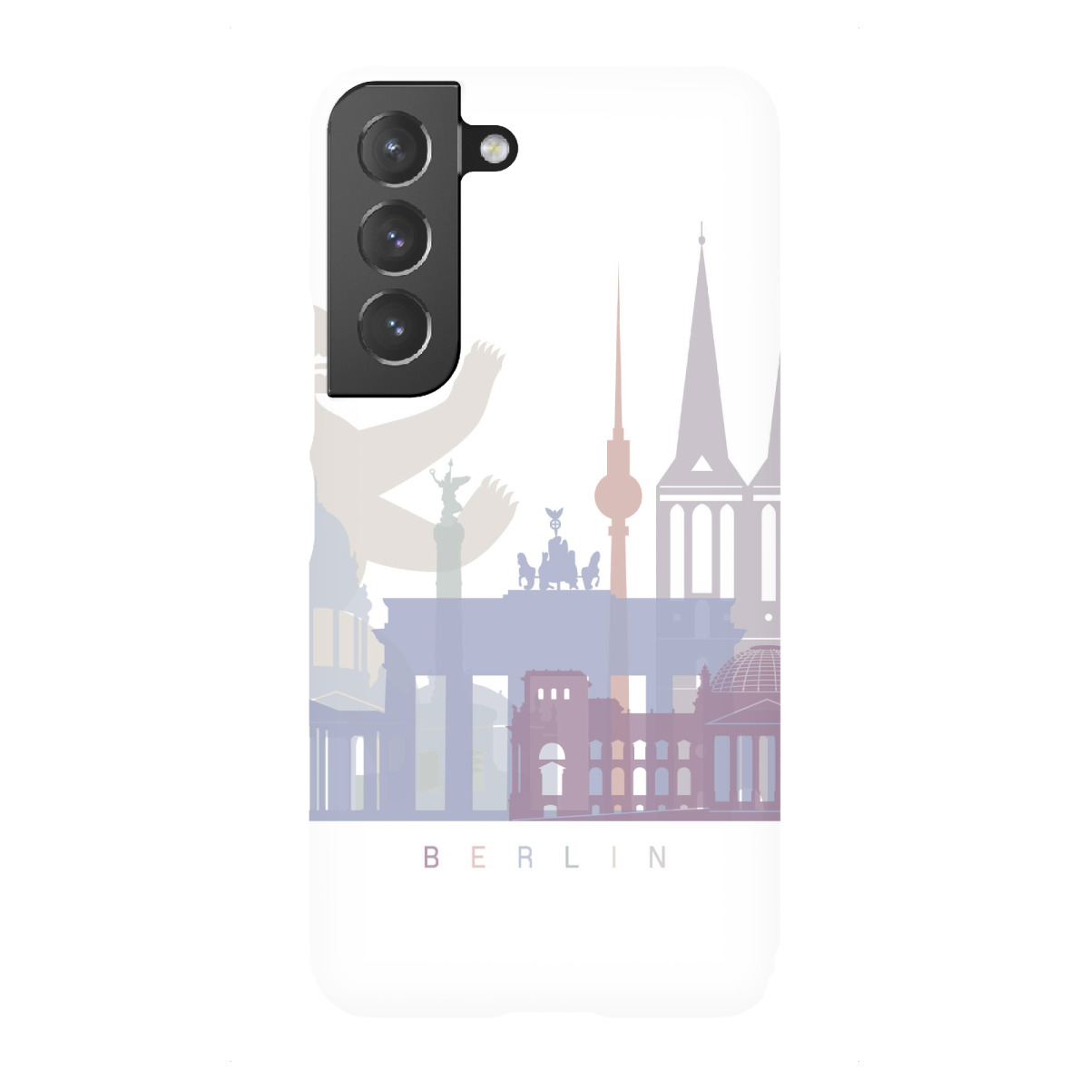 "BERLIN V2 SKYLINE PASTELL"für Samsung Galaxy - Premium-Case Handyhülle artboxONE