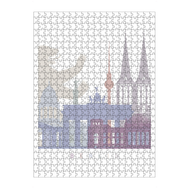 artboxONE Puzzle "BERLIN V2 SKYLINE PASTELL" artboxONE - Städte,Städte / Berlin