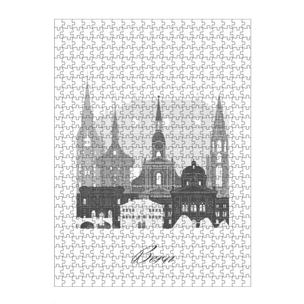 artboxONE Puzzle "Berner Skyline sw Stil" artboxONE - Städte,Reise,Architektur,Kartografie