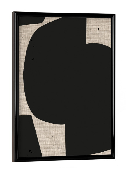 Poster mit schwarzem Rahmen "Modern art BERLIN" artboxONE - Abstrakt,Geometrie