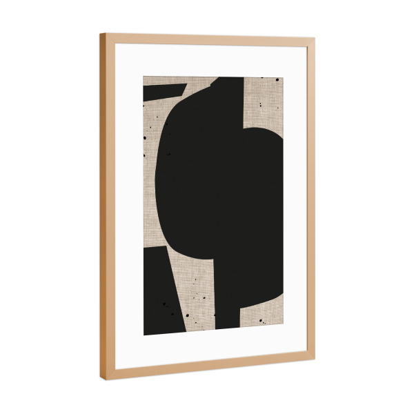 Poster mit Rahmen Kupfer "Modern art BERLIN" artboxONE - Abstrakt,Geometrie