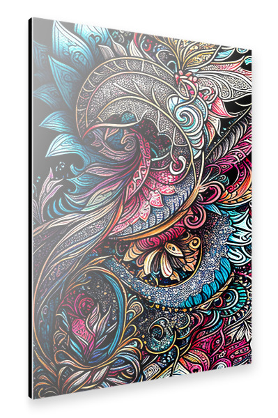 Alu-Dibond "Bunte Ornamenttexturen" 30x20 cm artboxONE