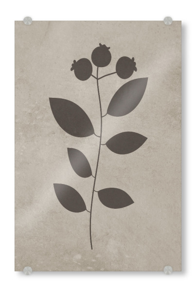 Acrylglasbild "Concrete flower Ramon" artboxONE - Abstrakt - Japandi,Modern,Art,Wabisabi,Ibiza,Kunstdruck,Vacation,Geschenk,Einrichtung