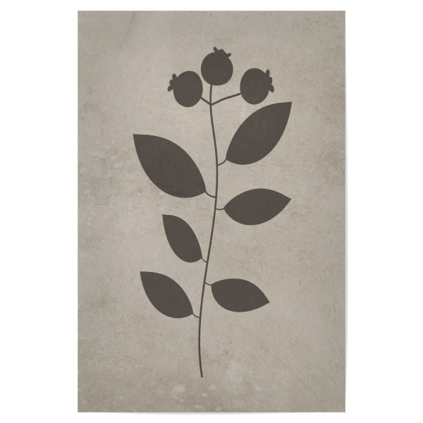 Poster "Concrete flower Ramon" artboxONE - Abstrakt - Japandi,Modern,Art,Wabisabi,Ibiza,Kunstdruck,Vacation,Geschenk,Einrichtung