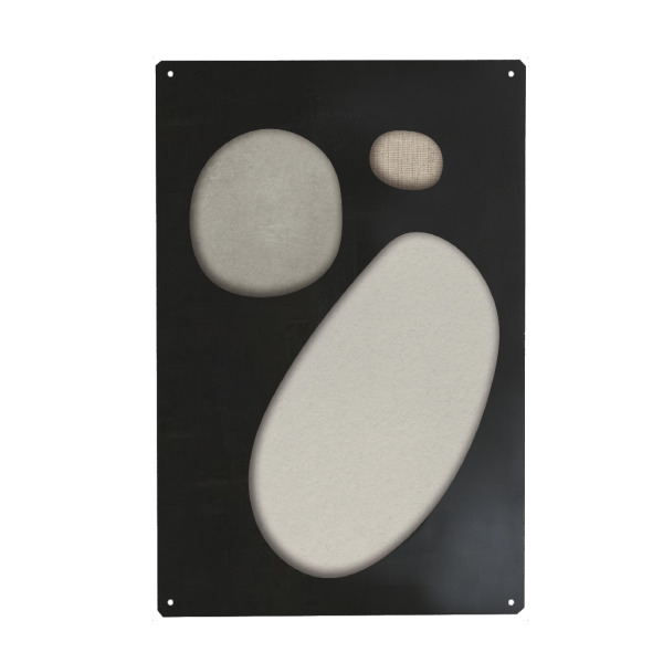 Holzbild "Wood holes" artboxONE - Abstrakt - Japandi,Modern,Art,Kunstdruck,Geschenk,Einrichtung,Black,Wood