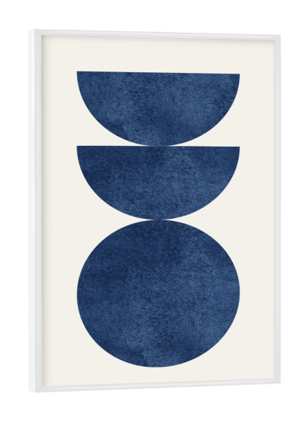 Poster mit weißem Rahmen "Holzschnitt" artboxONE - Abstrakt