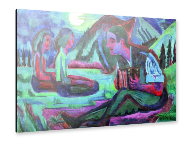 Alu-Dibond "Nacht Mond" 30x20 cm artboxONE