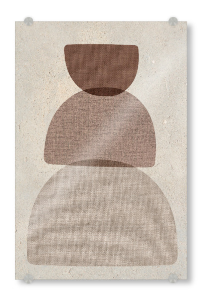 Acrylglasbild "Balance linen art MAO" artboxONE - Abstrakt - Japandi,Modern,Art,Ibiza,Kunstdruck,Geschenk,Einrichtung,Abstrakt,Kunst