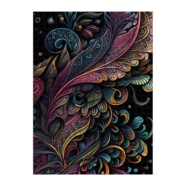 Puzzle Ravensburger "Dunkle Ornamenttexturen" artboxONE - Abstrakt