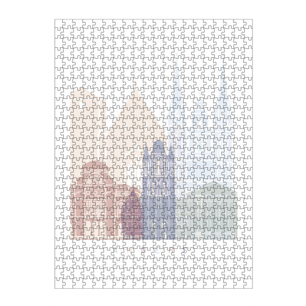 artboxONE Puzzle "ANGERS SKYLINE PASTELL" artboxONE - Städte,Reise