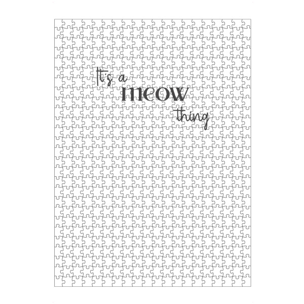 artboxONE Puzzle "It's a meow thing" artboxONE - Typografie,Liebe,Lustig