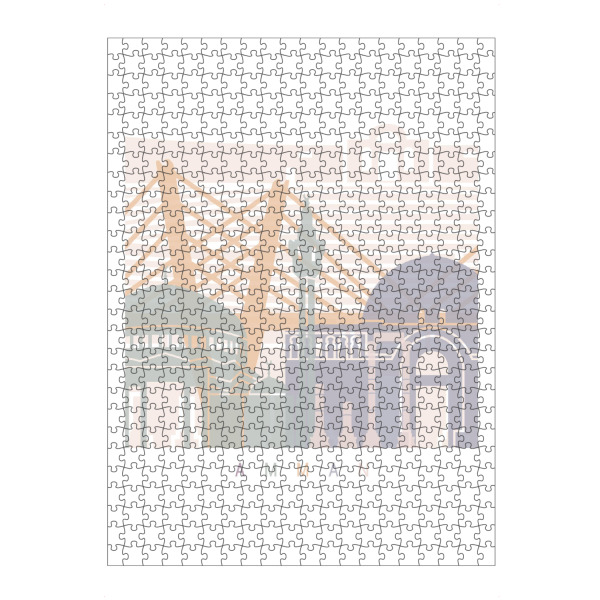 Puzzle Ravensburger "AMMAN SKYLINE PASTELL" artboxONE - Städte,Reise