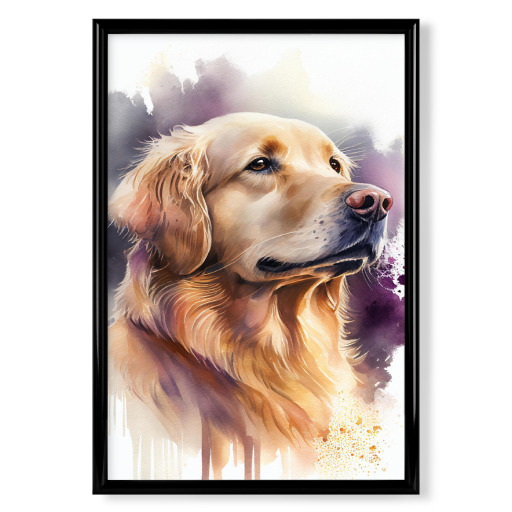 Golden Retriever-Aquarell