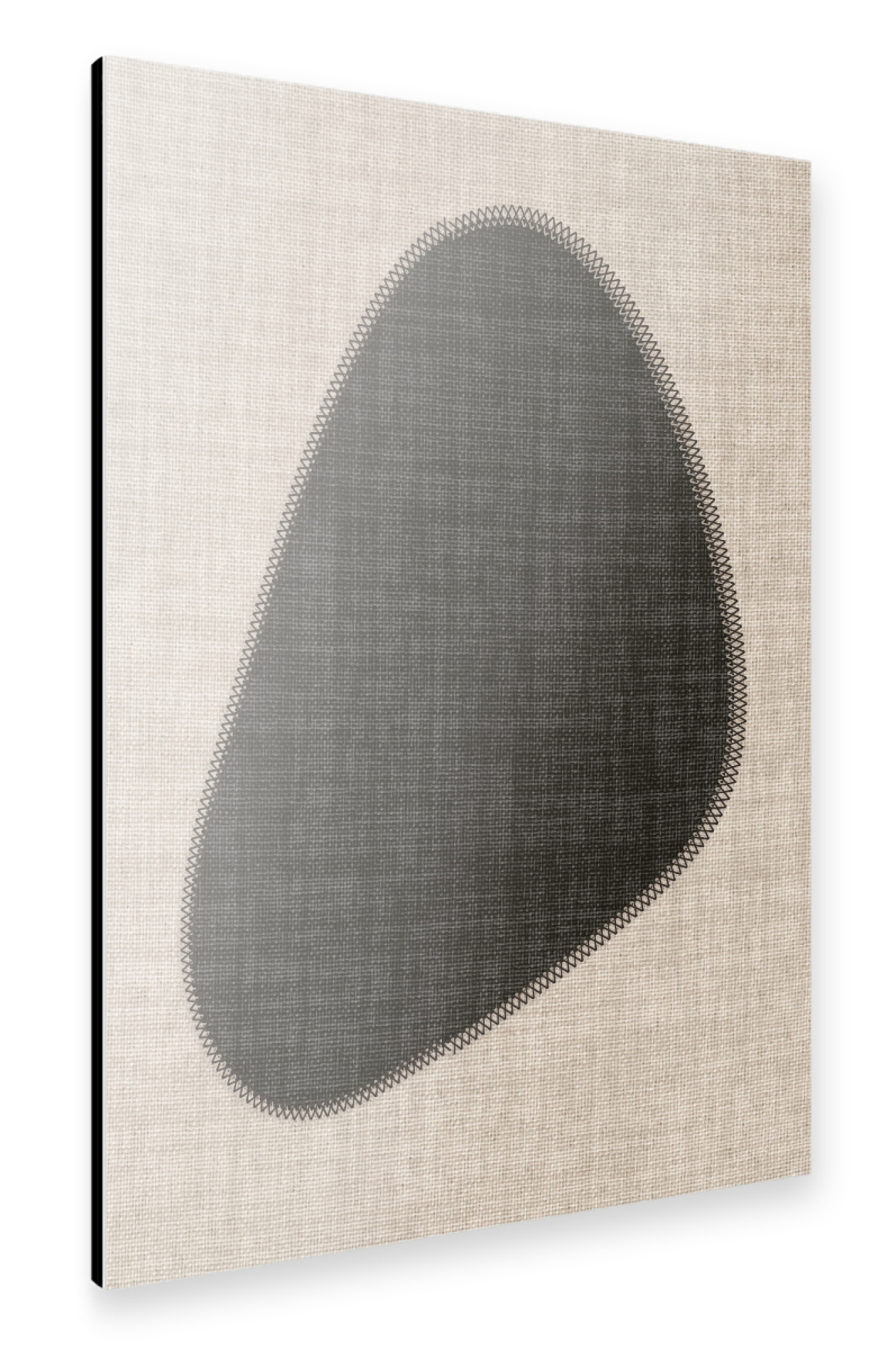 Alu-Dibond "Linen collection - CARLA black" 75x50 cm artboxONE