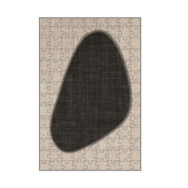 artboxONE Puzzle "Linen collection - CARLA black" artboxONE - Abstrakt - Japandi,Modern,Art,Ibiza,Kunstdruck,Geschenk,Einrichtung,Abstrakt,Kunst
