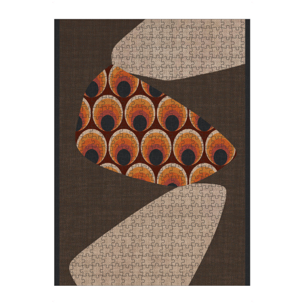 Puzzle Ravensburger "Linen retro art KANSO" artboxONE - Abstrakt - Japandi,Modern,Art,Ibiza,Kunstdruck,Retro,Einrichtung,Abstrakt,Kunst