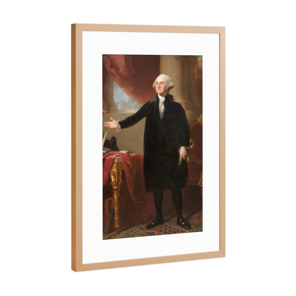 Poster mit Rahmen Kupfer "George Washington" artboxONE - Menschen,Für Mama,Für Papa,Männer