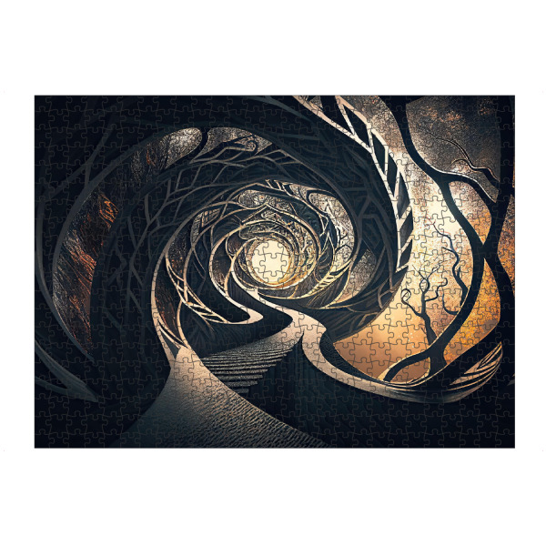 artboxONE Puzzle "Surreale Waldmalerei" artboxONE - Abstrakt
