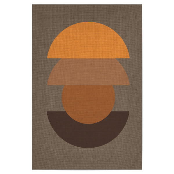 Poster "Linen retro - ORANGE DREAM" artboxONE - Abstrakt - Japandi,Modern,Art,Ibiza,Kunstdruck,Geschenk,Einrichtung,Abstrakt,Kunst