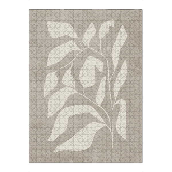 Puzzle Ravensburger "Stone flower" artboxONE - Abstrakt - Japandi,Modern,Art,Wabisabi,Ibiza,Kunstdruck,Vacation,Geschenk,Einrichtung - Bild japandi