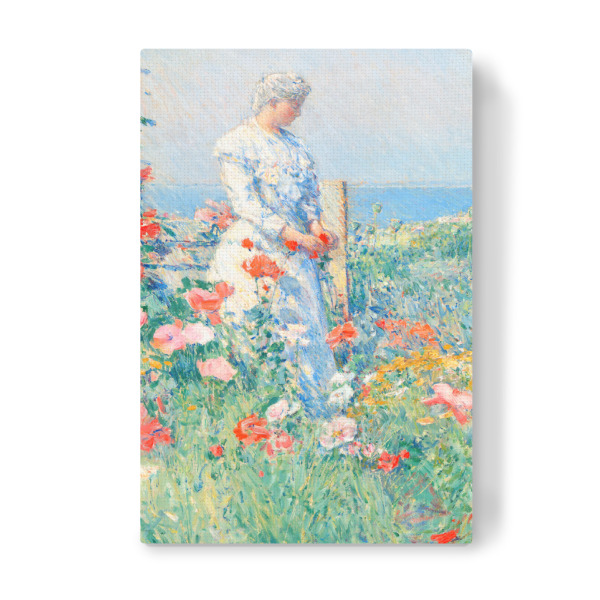 Leinwandbild "Blumengarten-Bunt" artboxONE - Natur,Floral,Menschen,Für Mama,Für Papa