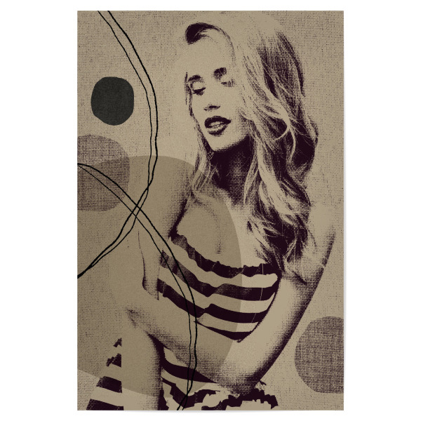 Poster 30x20 cm "Woman sixth" artboxONE - Abstrakt - Japandi,Modern,Art,Ibiza,Kunstdruck,Geschenk,Einrichtung,Abstrakt,Kunst