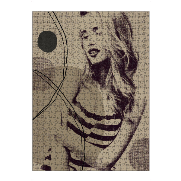 artboxONE Puzzle "Woman sixth" artboxONE - Abstrakt - Japandi,Modern,Art,Ibiza,Kunstdruck,Geschenk,Einrichtung,Abstrakt,Kunst - Bild japandi