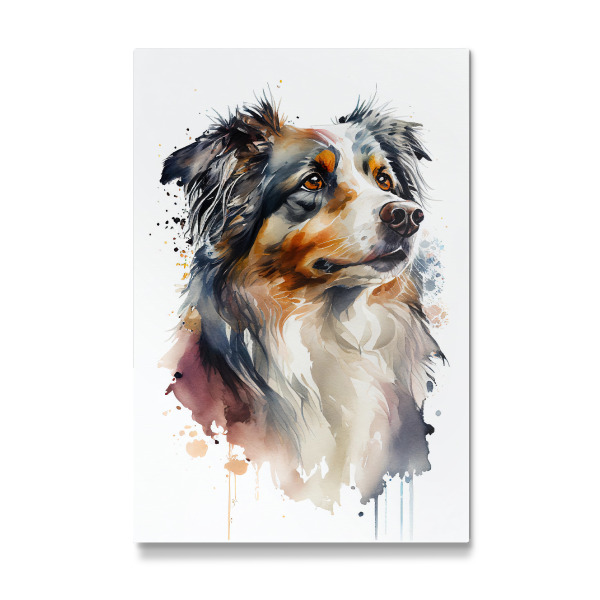 Galerie-Print "Australian Shepherd Aquarell" 30x20 cm artboxONE