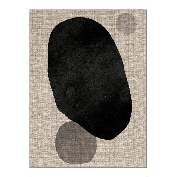 Puzzle Ravensburger "Linen japandi dots" artboxONE - Abstrakt - Japandi,Modern,Art,Wabisabi,Ibiza,Kunstdruck,Vacation,Geschenk,Einrichtung