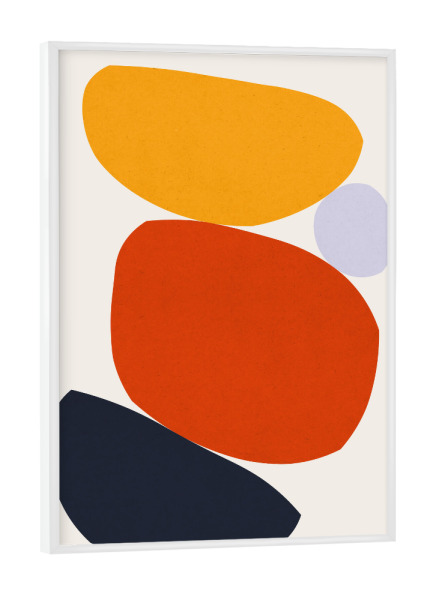 Poster mit weißem Rahmen "Abstract-shapes" artboxONE - Abstrakt,Geometrie - Abstrakt,Harmony,Painting,Aquarell,Harmonie,Malerei,Geometrie,Formen
