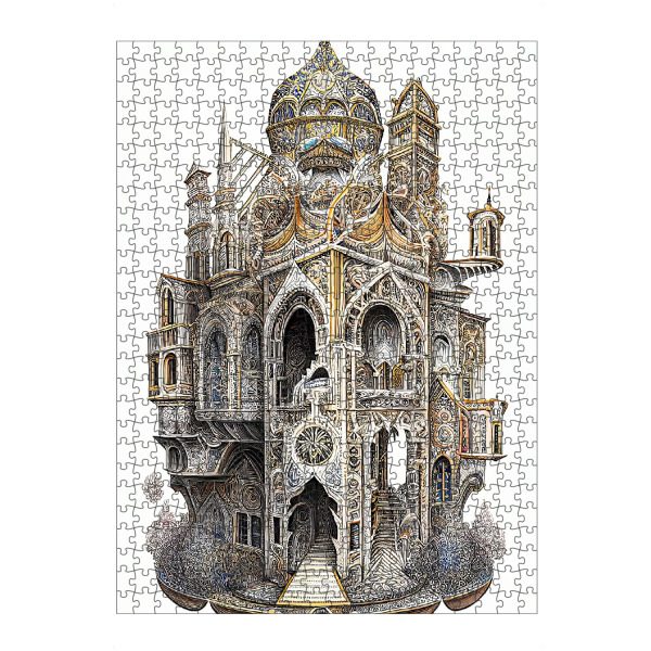Puzzle Ravensburger "Weisses Schloss" artboxONE - Abstrakt,Architektur