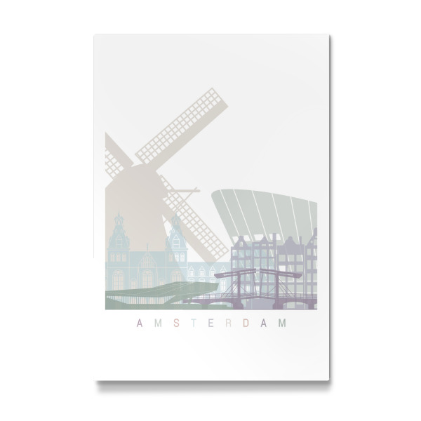 Galerie-Print "AMSTERDAM SKYLINE PASTELL" 30x20 cm artboxONE