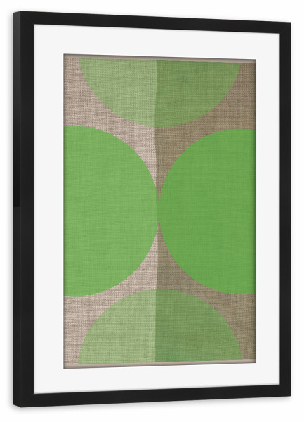 Poster mit Rahmen schwarz "Linen art GREEN" artboxONE - Abstrakt - Japandi,Modern,Art,Ibiza,Kunstdruck,Geschenk,Einrichtung,Abstrakt,Kunst