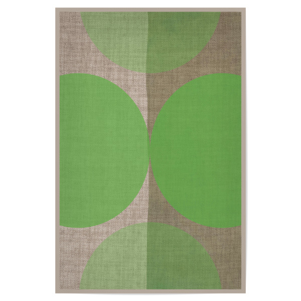 Poster "Linen art GREEN" artboxONE - Abstrakt - Japandi,Modern,Art,Ibiza,Kunstdruck,Geschenk,Einrichtung,Abstrakt,Kunst
