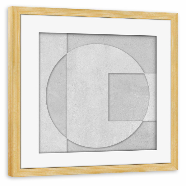 Poster mit Rahmen kiefer "Concrete art - ZEN BETON BOB" artboxONE - Abstrakt