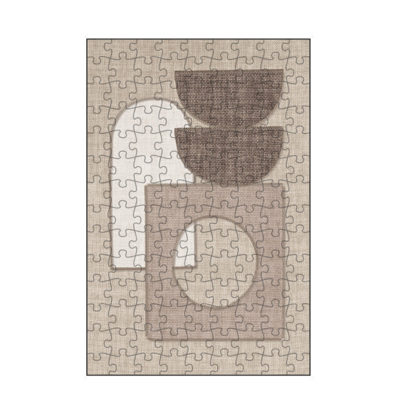 artboxONE Puzzle "Linen collection - EMMA" artboxONE - Abstrakt,Geometrie - Japandi,Modern,Art,Ibiza,Einrichtung,Abstrakt,Kunst,Geometrie,Formen