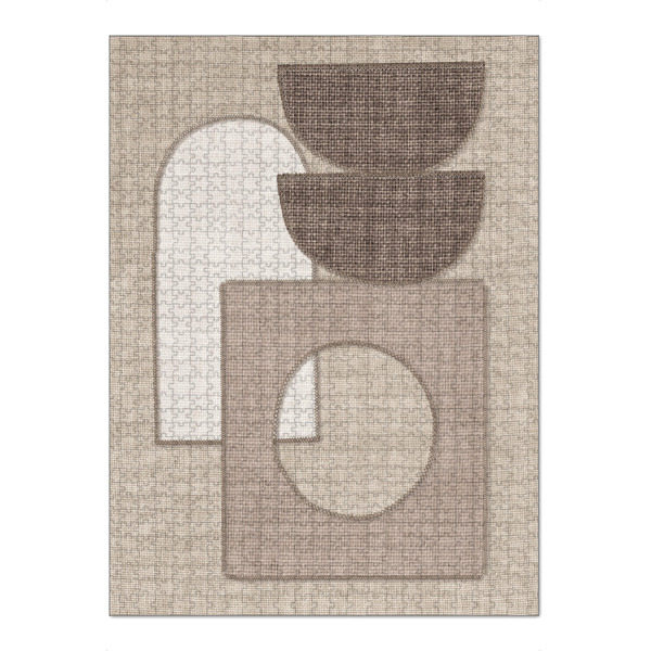 Puzzle Ravensburger "Linen collection - EMMA" artboxONE - Abstrakt,Geometrie - Japandi,Modern,Art,Ibiza,Einrichtung,Abstrakt,Kunst,Geometrie,Formen