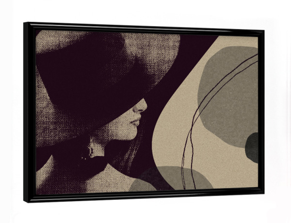 Poster mit schwarzem Rahmen "Linen collection - woman fourth" artboxONE - Abstrakt