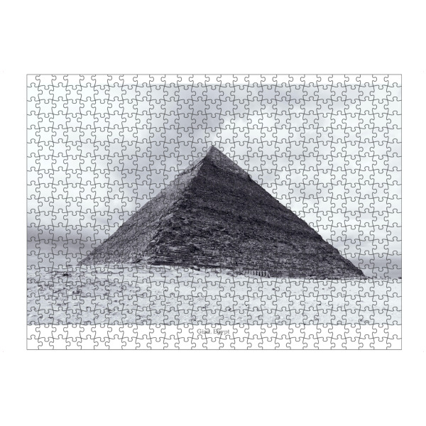 Puzzle Ravensburger "Die Cheops-Pyramide in Giza" artboxONE - Reise,Schwarzweiß,Architektur,Reise / Afrika,Reise / Länder