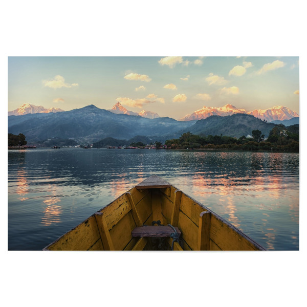 Poster 30x20 cm "Phewa" artboxONE - Natur,Reise,Reise / Länder,Für Mama,Für Papa